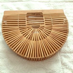 Cult Gaia Arc Small Bamboo Clutch